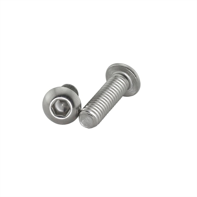 PZRT 50pcs M3 x 8mm Button Head Socket Cap Screws,304 Stainless Steel Allen Hex Button Head Screws - Image 3